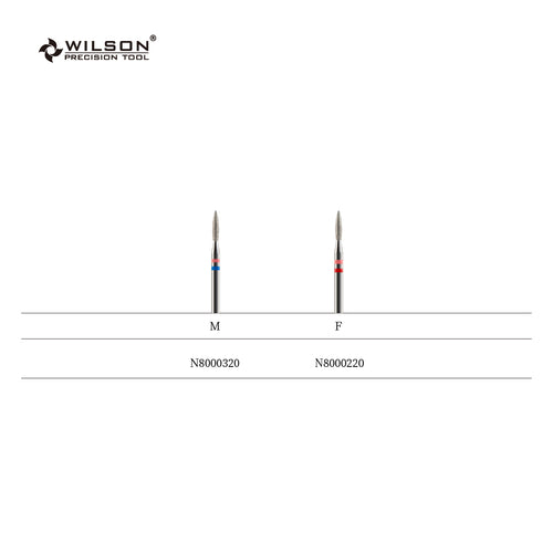 1,8 mm Flammenförmige Naturdiamant Bit