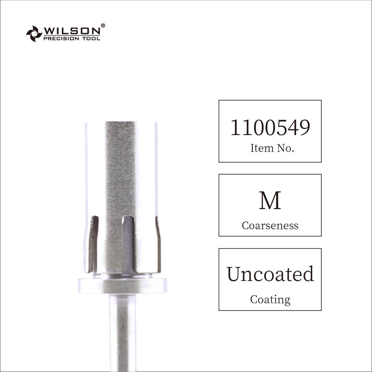 6,6 mm Mandrel Kappenträger – Kristall/Edelstahl