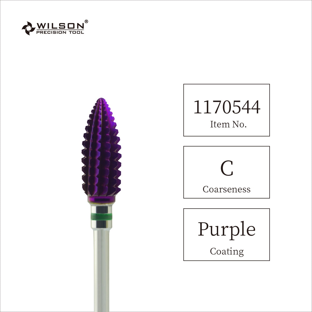φ6.0 Stufen-Ellipse-Tornado (Fräser mit geraden, spiralförmigen Kreuzschneiden) – Violett