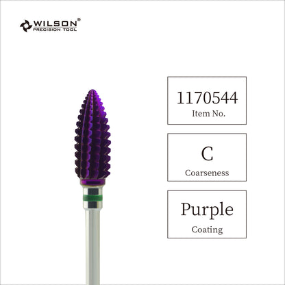φ6.0 Stufen-Ellipse-Tornado (Fräser mit geraden, spiralförmigen Kreuzschneiden) – Violett