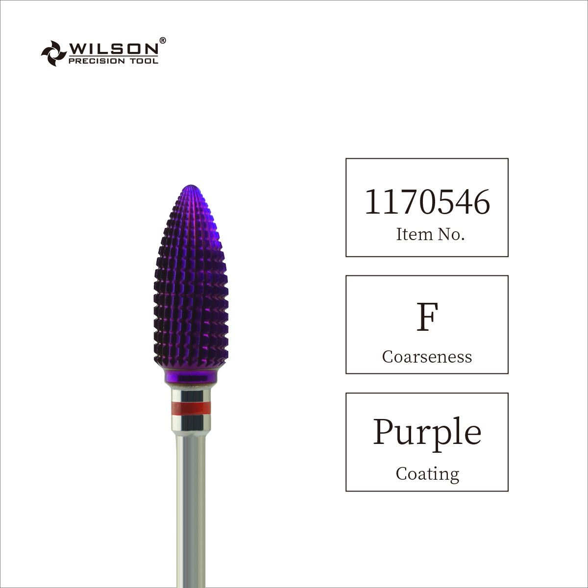 φ6.0 Stufen-Ellipse-Tornado (Fräser mit geraden, spiralförmigen Kreuzschneiden) – Violett