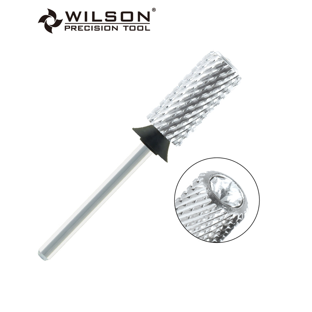 Herzförmige runde Kristall-Großzylinder Bit – Fase