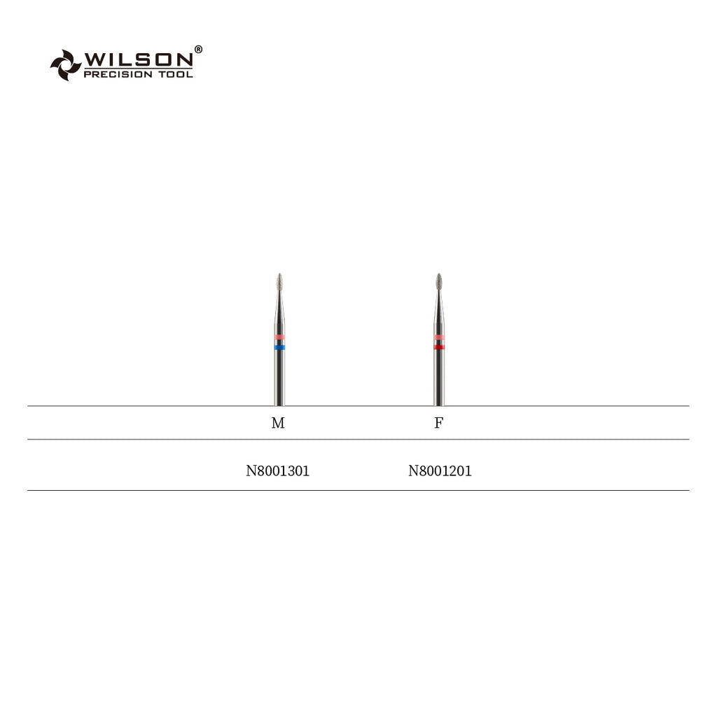 1,3 mm Flammenförmige Naturdiamant Bit