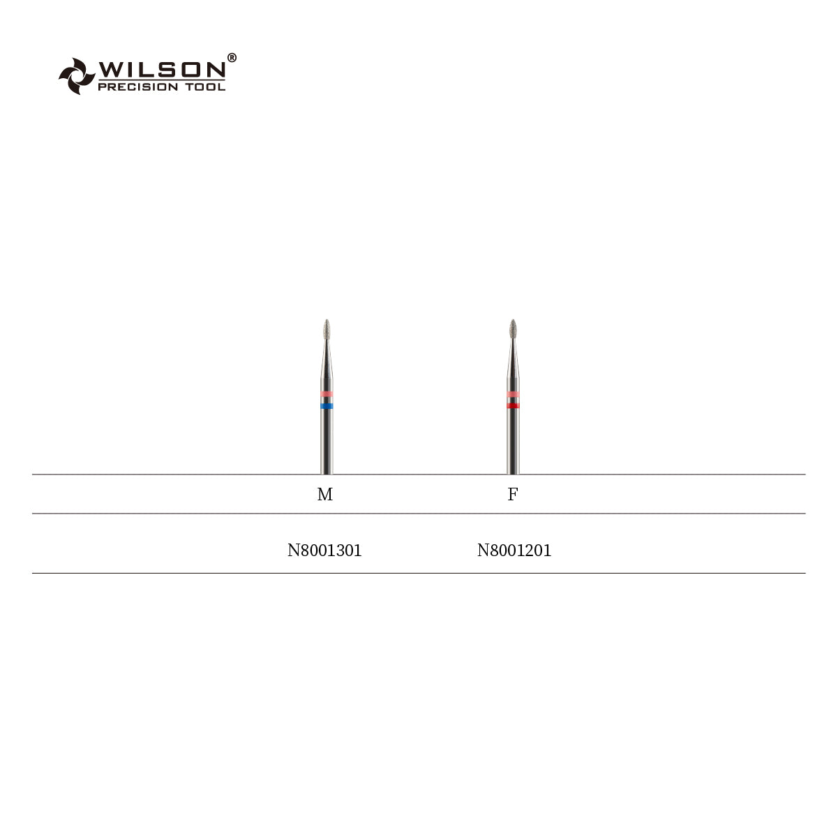 1,3 mm Flammenförmige Naturdiamant Bit