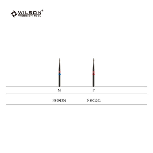 1,3 mm Flammenförmige Naturdiamant Bit