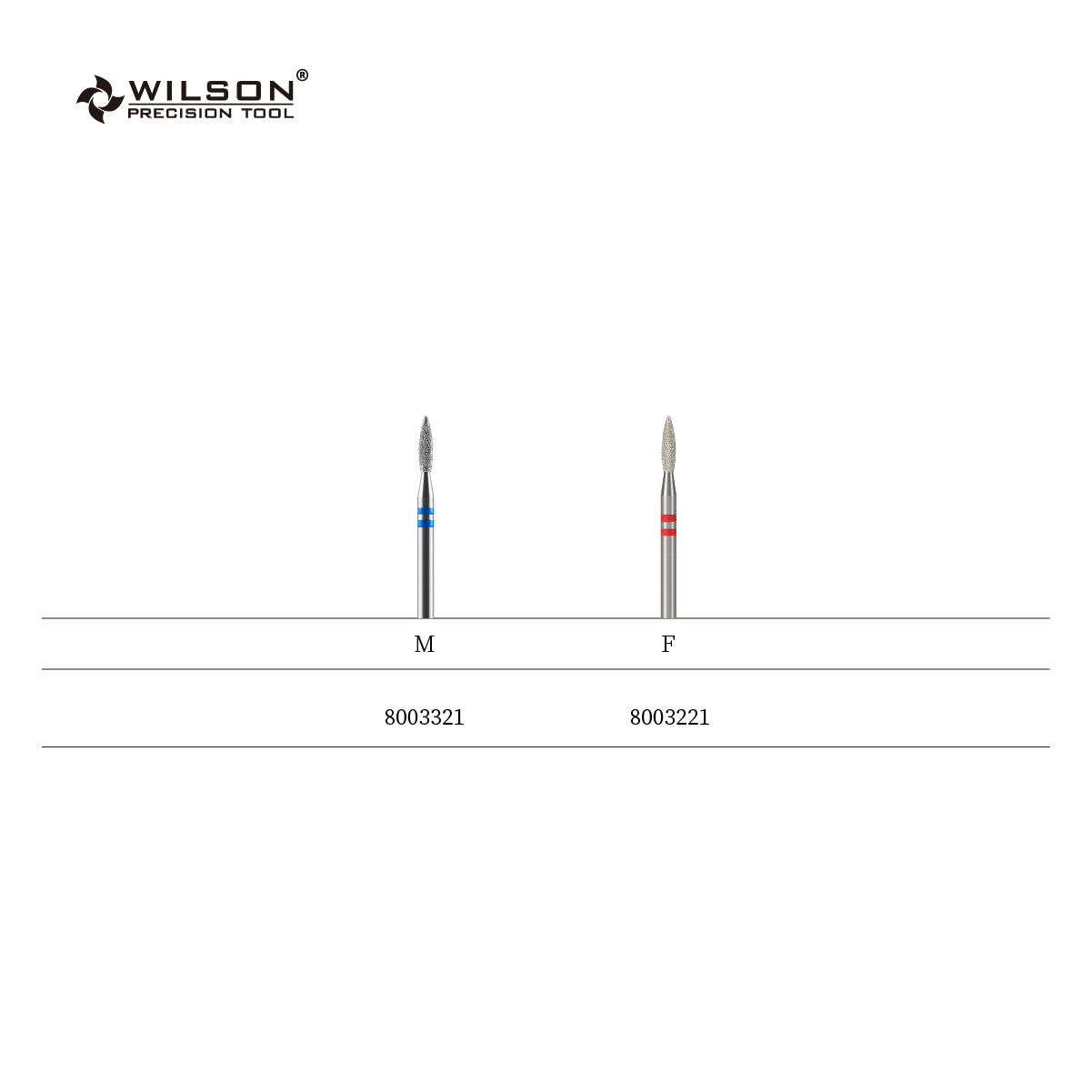 2,1 mm Flammenförmige Diamant Pro Bit