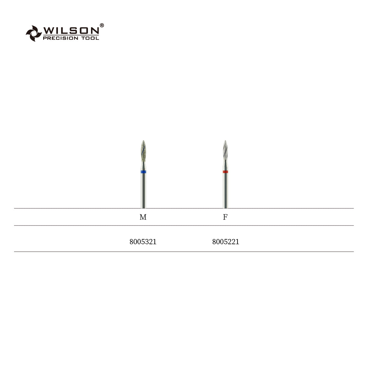 2,1 mm Flammenförmige Diamant Bit mit Kühlrippe