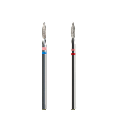 Mèche diamant naturelle en forme de flamme de 2,1 mm