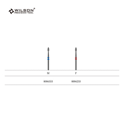 2,3 mm Kleine flammenförmige Diamant Pro Bit