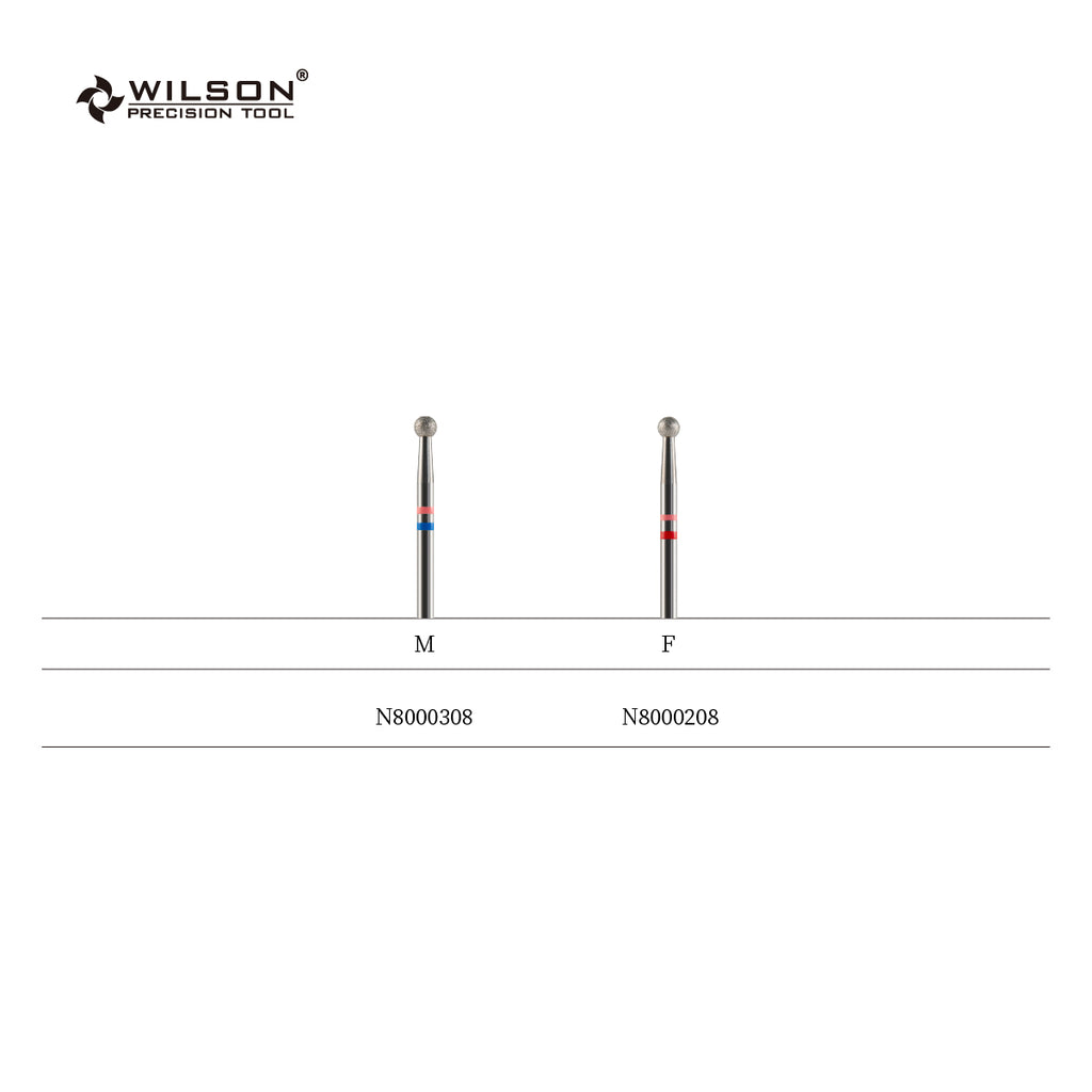3,1 mm Kugelförmige Naturdiamant Bit