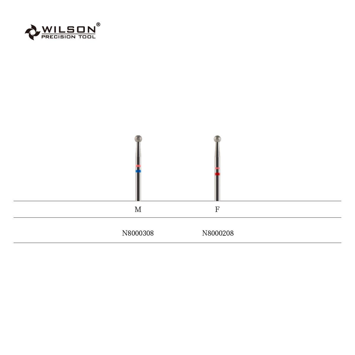 3,1 mm Kugelförmige Naturdiamant Bit