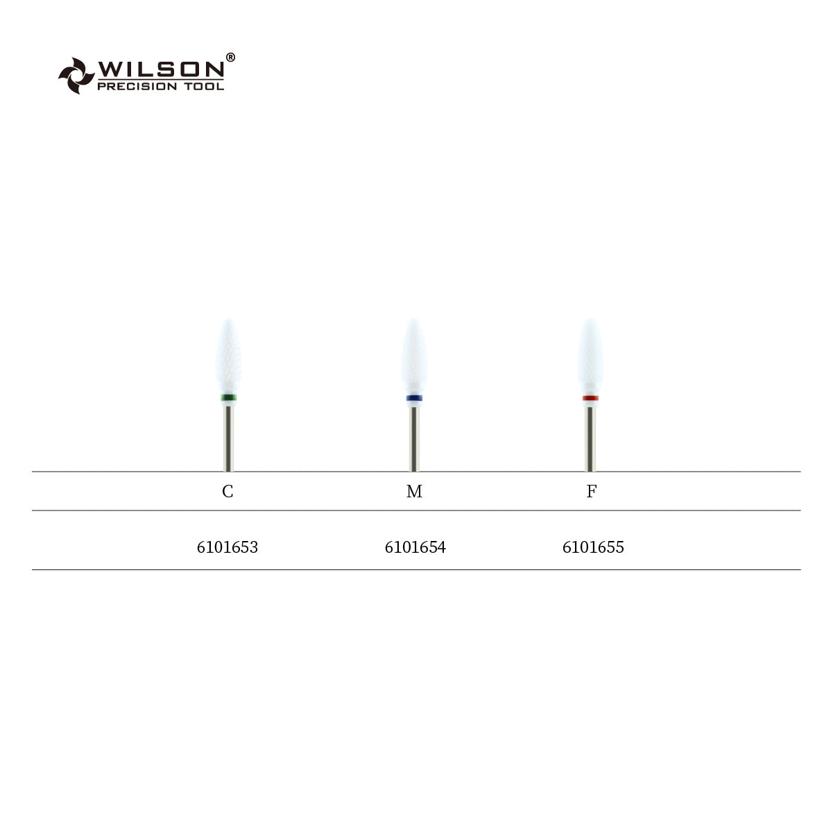 6,0 mm Flammen bit – Kreuzschliff (Weiß Keramik)