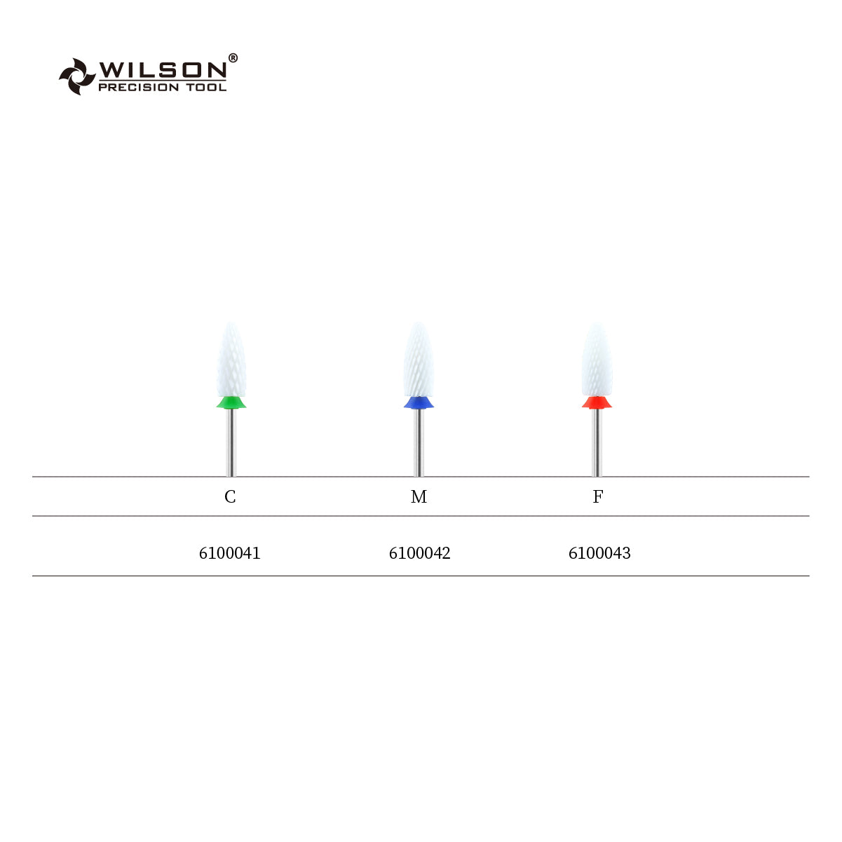 6,0 mm Flammen bit – Kreuzschliff (Weiß Keramik)