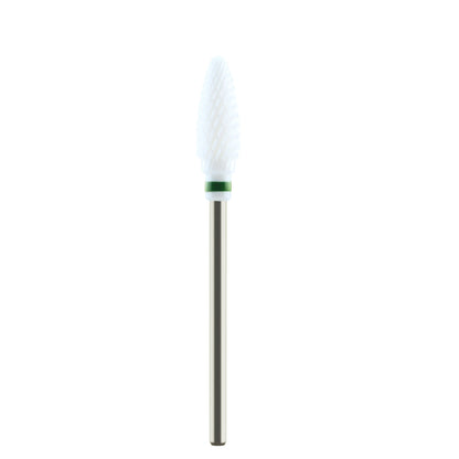 6,0 mm Flammen bit – Kreuzschliff (Weiß Keramik)