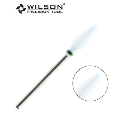 6,0 mm Flammen bit – Kreuzschliff (Weiß Keramik)