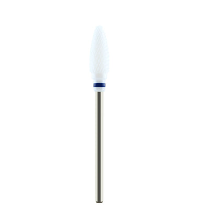 6,0 mm Flammen bit – Kreuzschliff (Weiß Keramik)