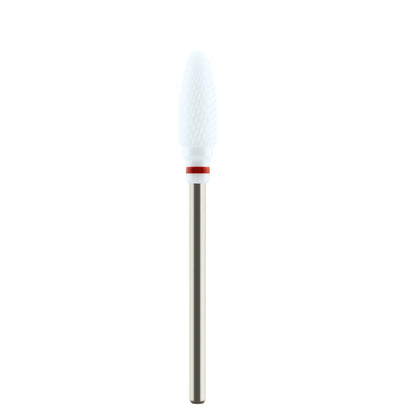 6,0 mm Flammen bit – Kreuzschliff (Weiß Keramik)