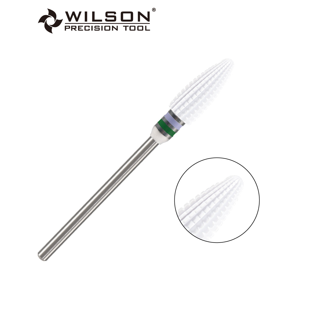 6,0 mm Flammen bit (Geradschliff) – Verbund Keramik