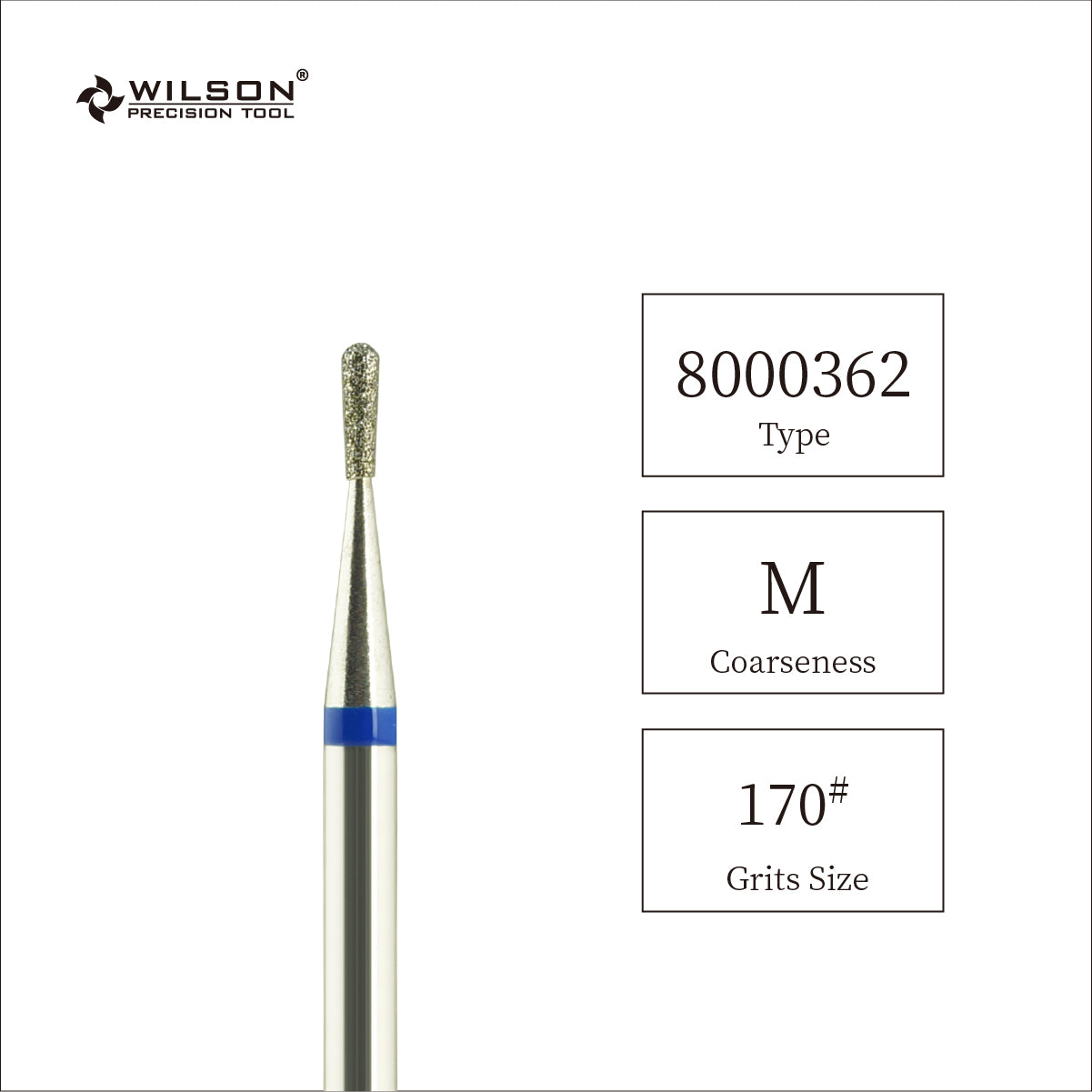 1,2mm/2,3mm Bit in diamante a forma di pera