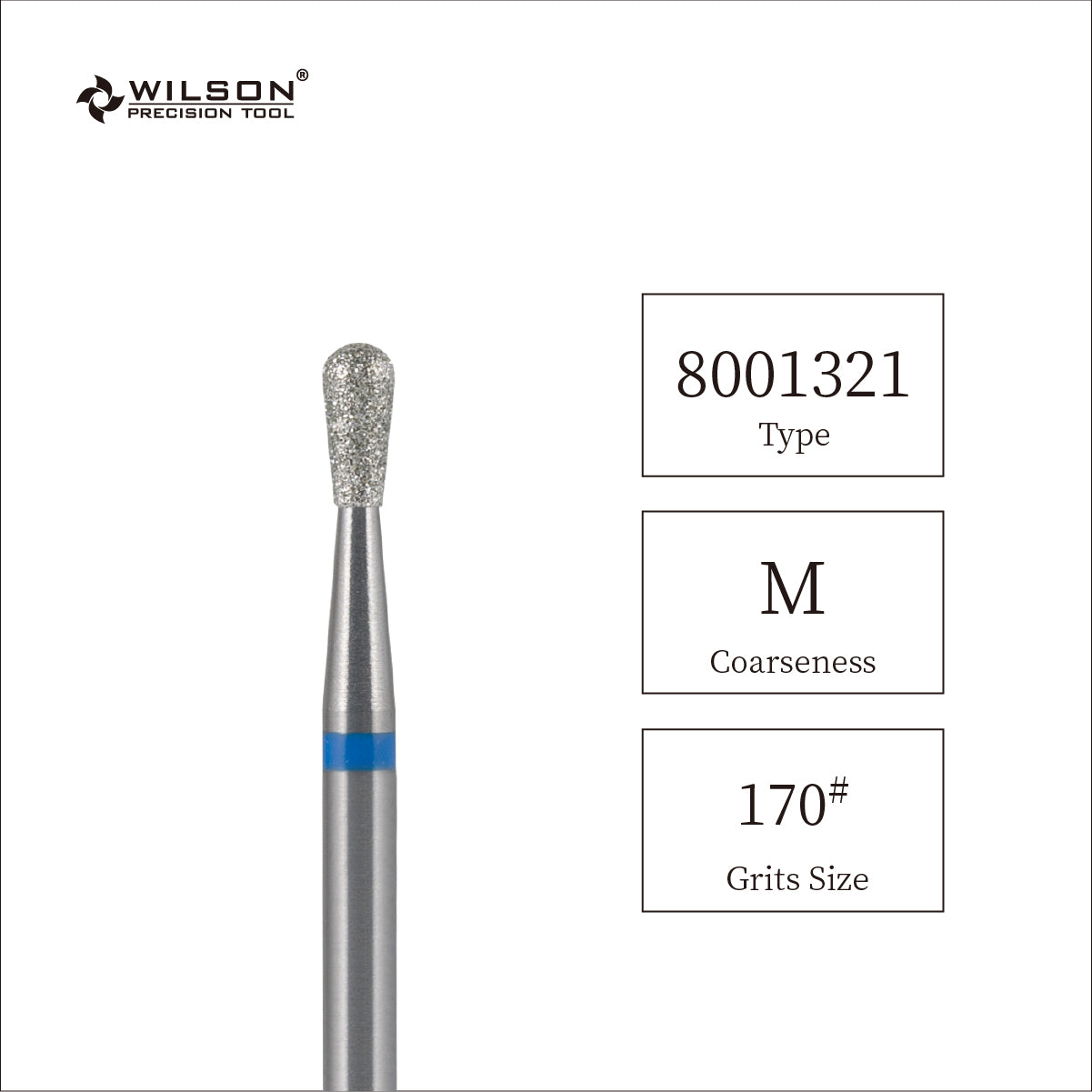 1,2mm/2,3mm Bit in diamante a forma di pera
