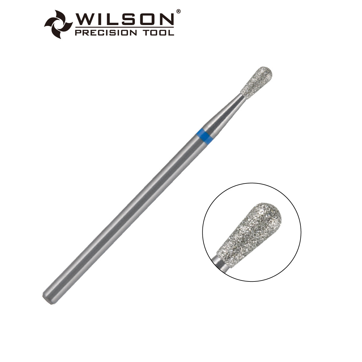 1,2mm/2,3mm Bit in diamante a forma di pera