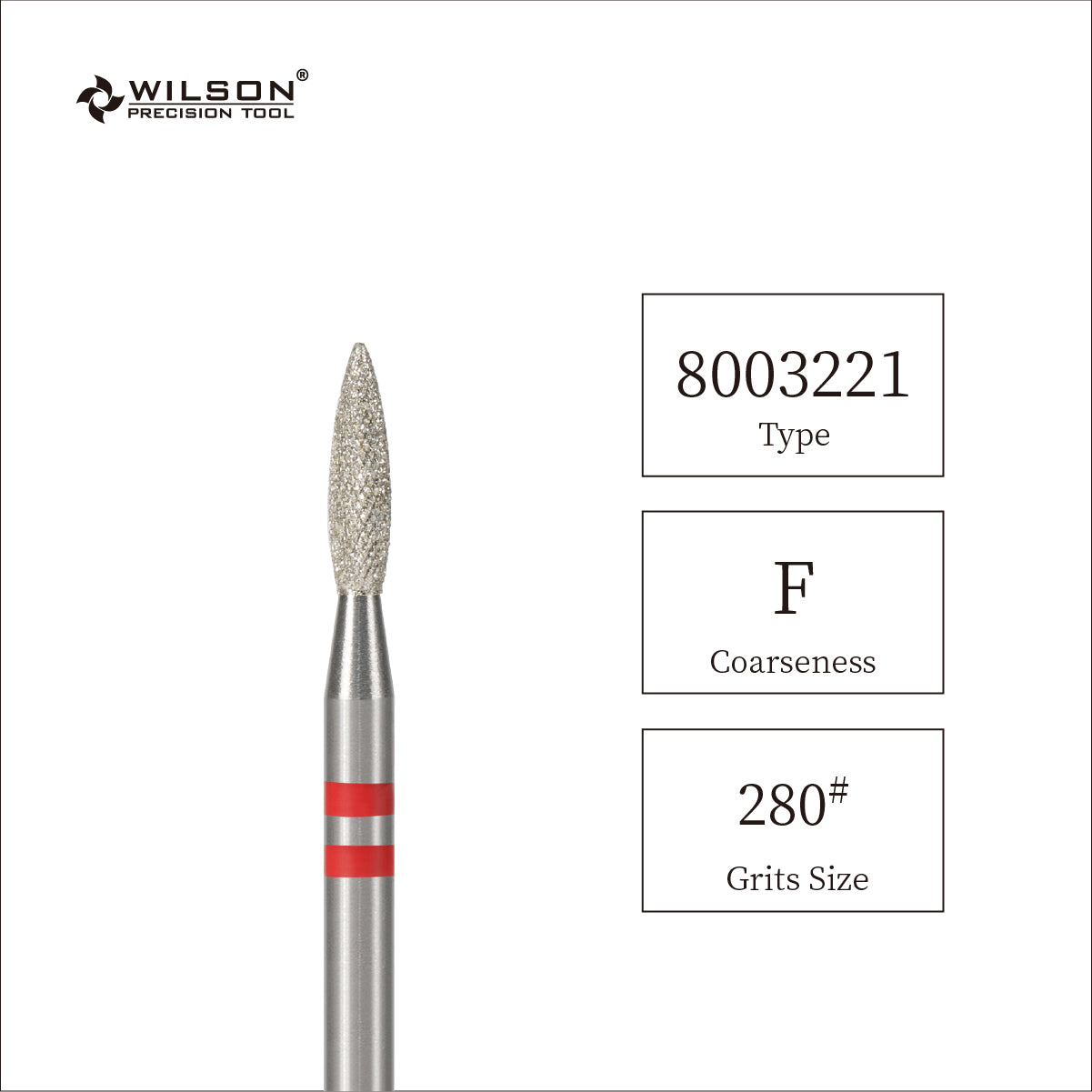 2,1 mm Flammenförmige Diamant Pro Bit