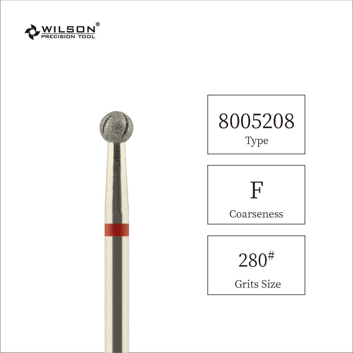 3,1 mm Kugelförmige Diamant Bit mit Kühlrippe