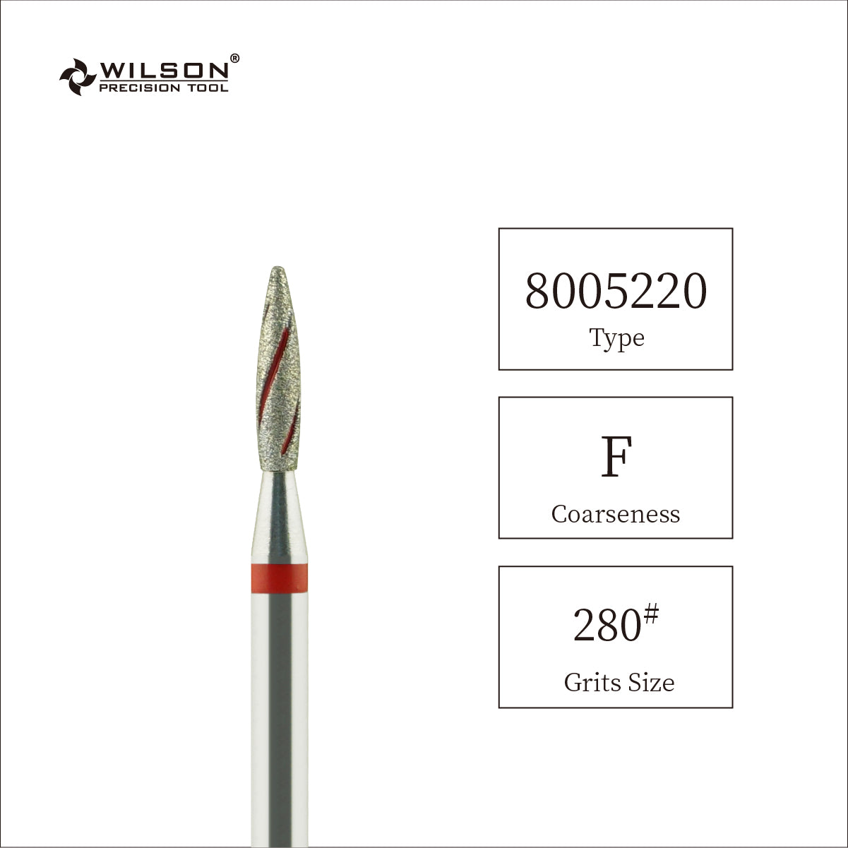 1,8 mm Flammenförmige Diamant Bit mit Kühlrippe