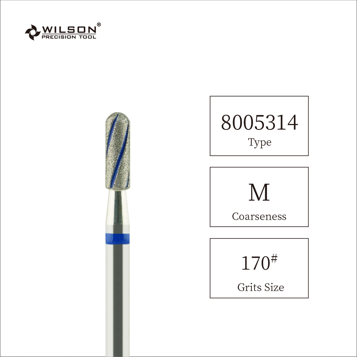 2,3 mm Abgerundete zylinderförmige Diamant Bit mit Kühlrippe