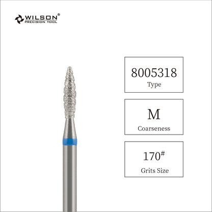 2,1 mm Flammenförmige Diamant Bit mit Kühlrippe