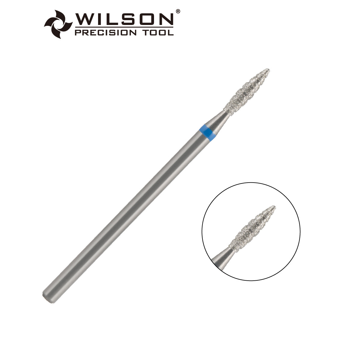 2,1 mm Flammenförmige Diamant Bit mit Kühlrippe