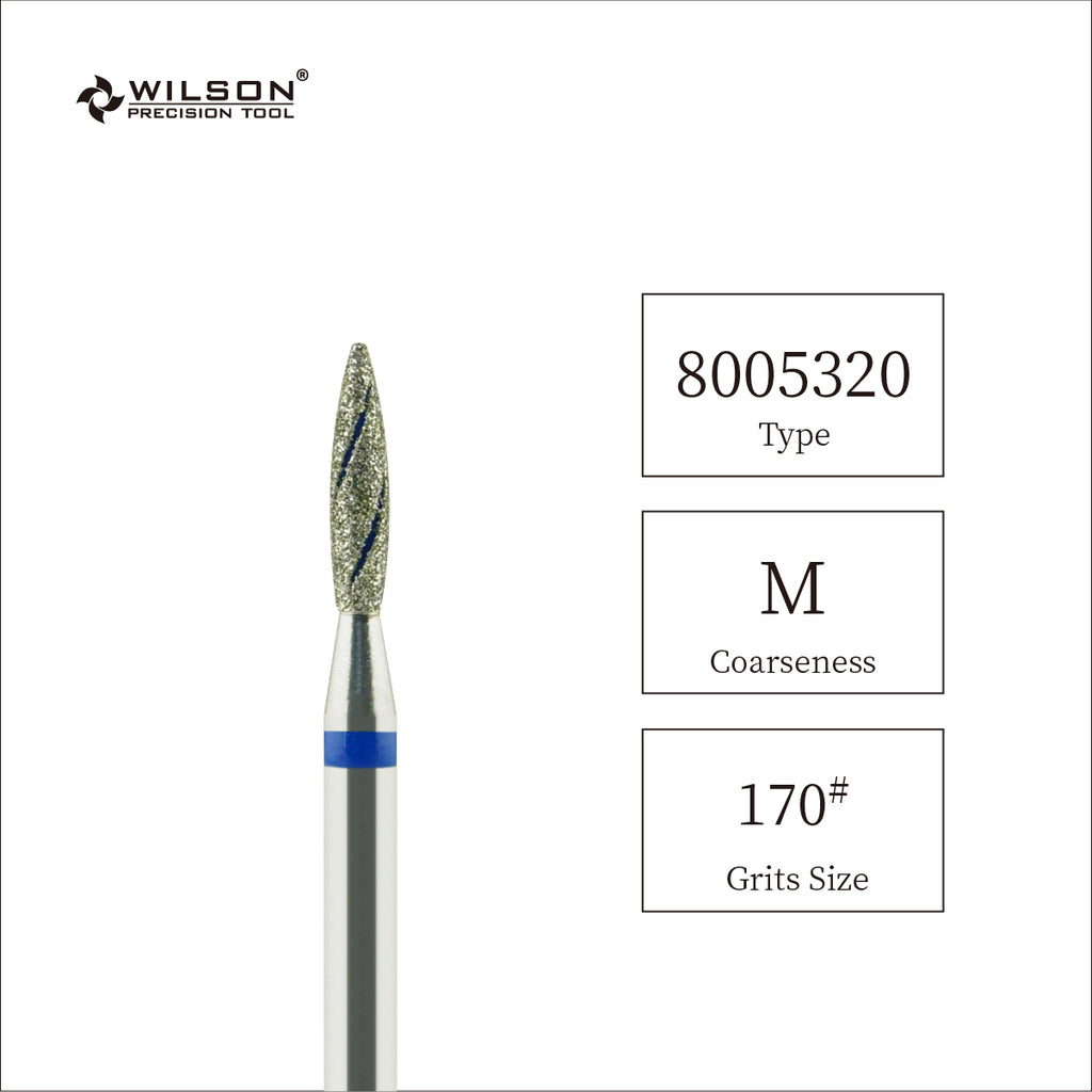 1,8 mm Flammenförmige Diamant Bit mit Kühlrippe