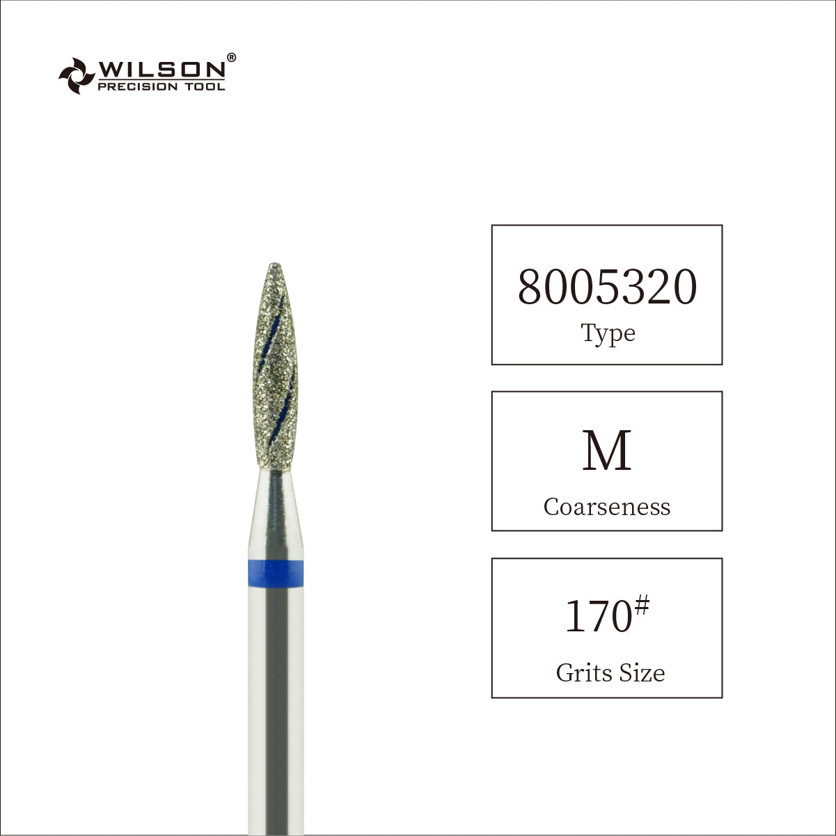 1,8 mm Flammenförmige Diamant Bit mit Kühlrippe