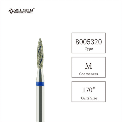 1,8 mm Flammenförmige Diamant Bit mit Kühlrippe