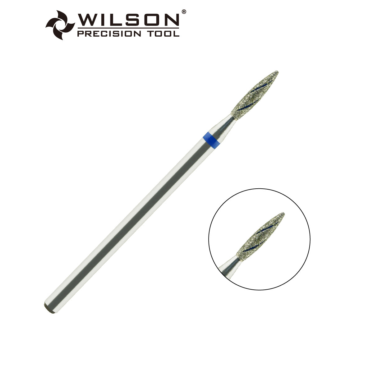 1,8 mm Flammenförmige Diamant Bit mit Kühlrippe