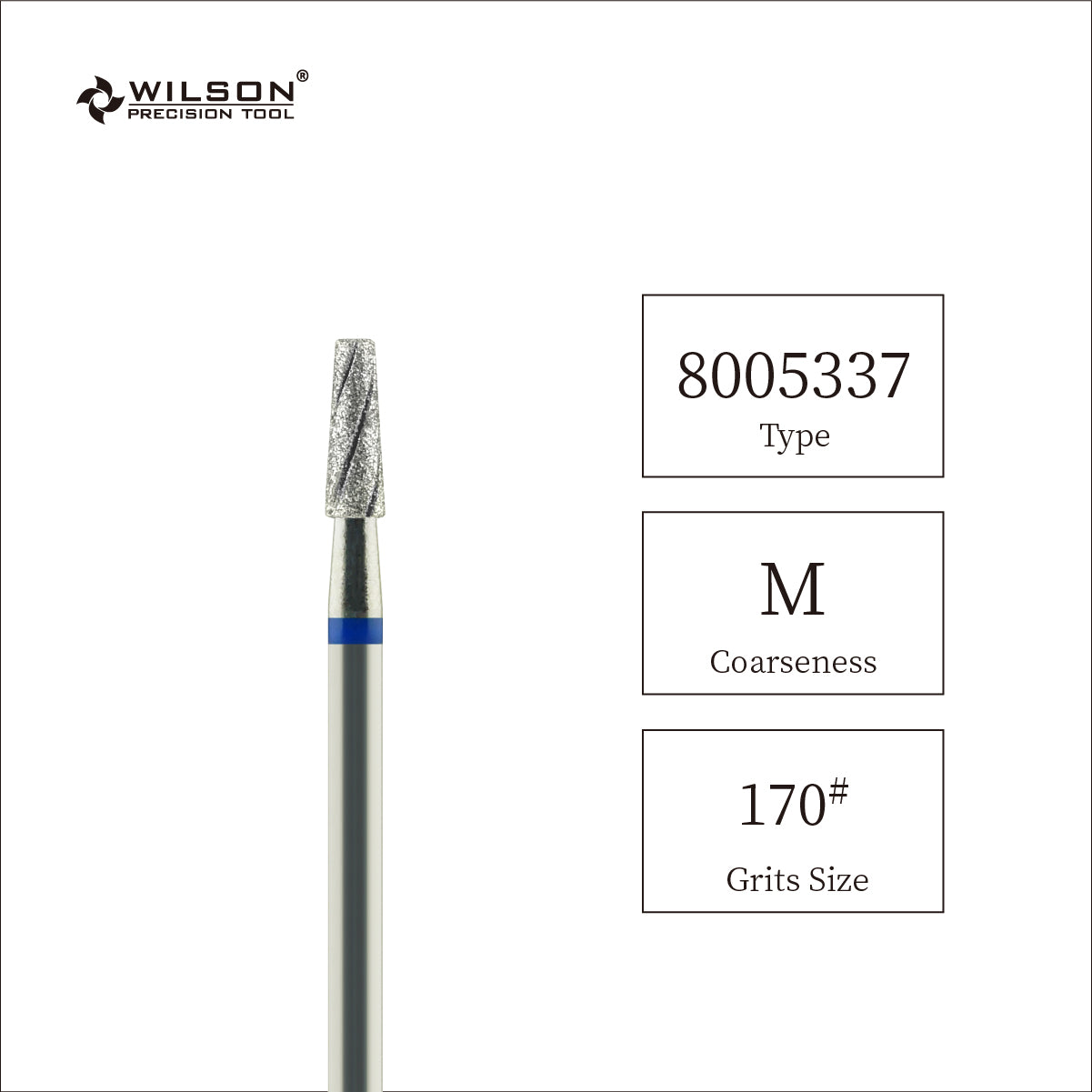 Mũi khoan kim cương hình côn 2,5 mm có gân tản nhiệt
