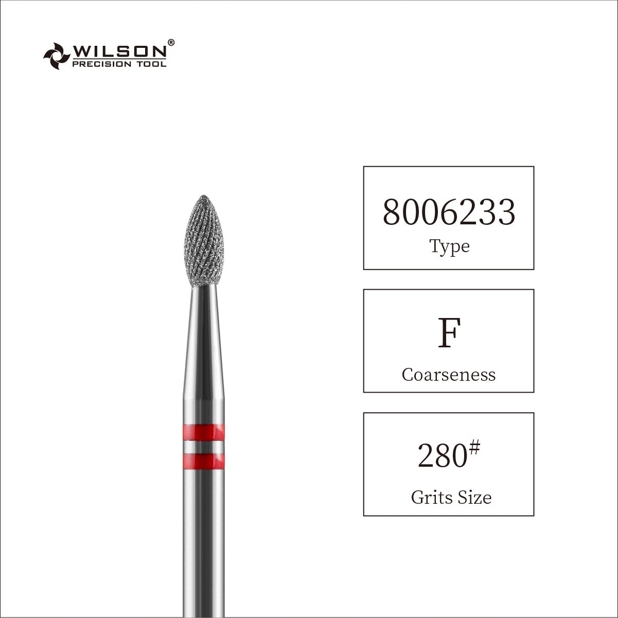 2,3 mm Kleine flammenförmige Diamant Pro Bit