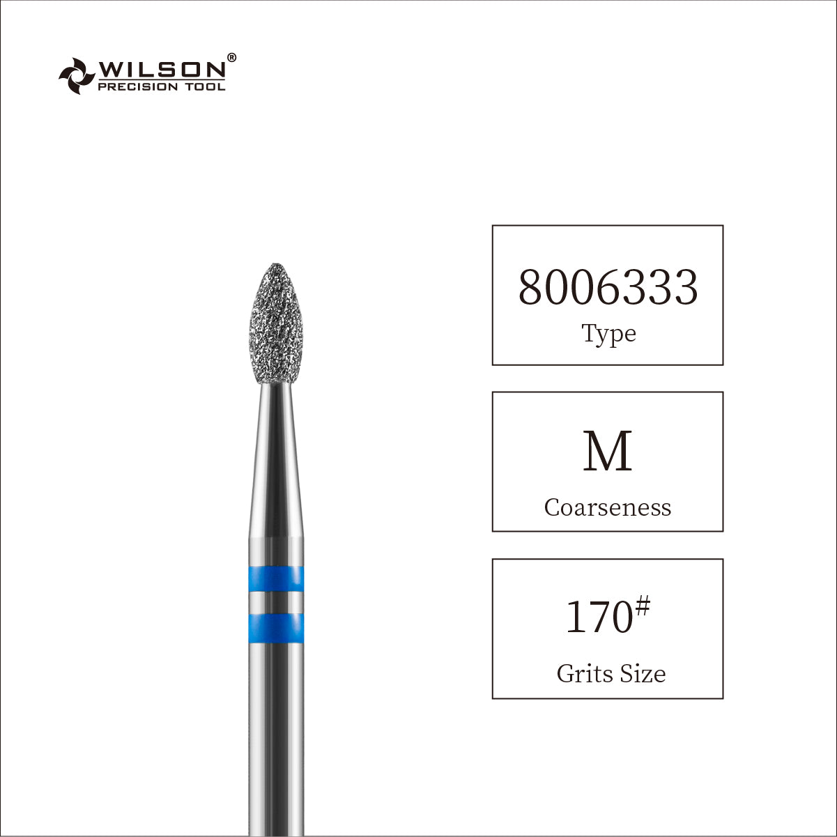 2,3 mm Kleine flammenförmige Diamant Pro Bit