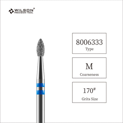 2,3 mm Kleine flammenförmige Diamant Pro Bit