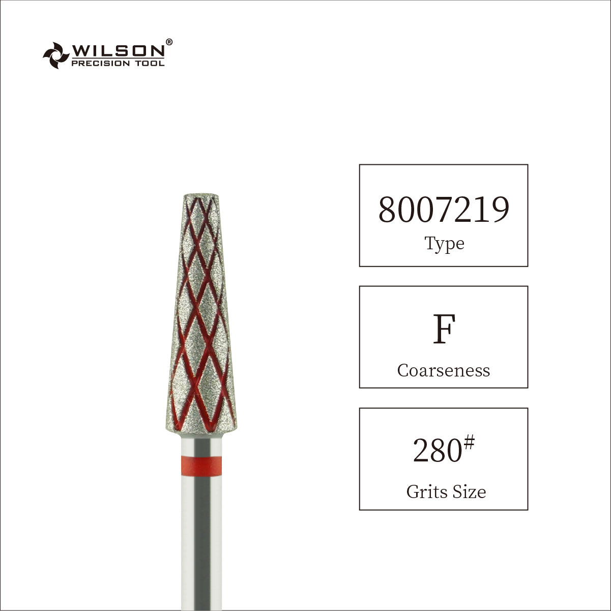 4,0 mm Lange konischförmige Diamant Bit mit Kühlrippe