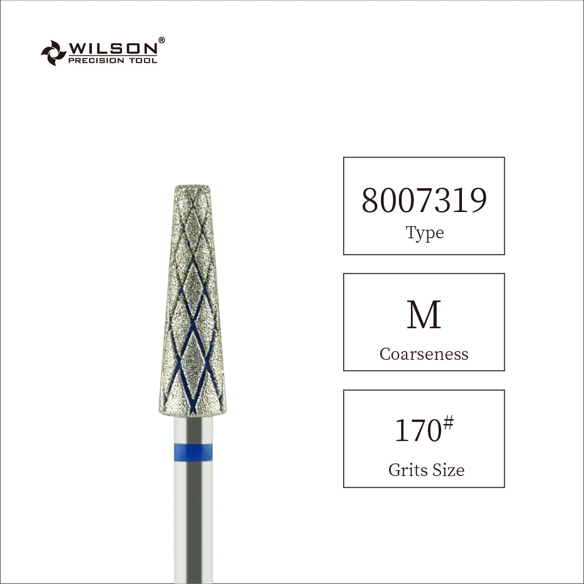 4,0 mm Lange konischförmige Diamant Bit mit Kühlrippe