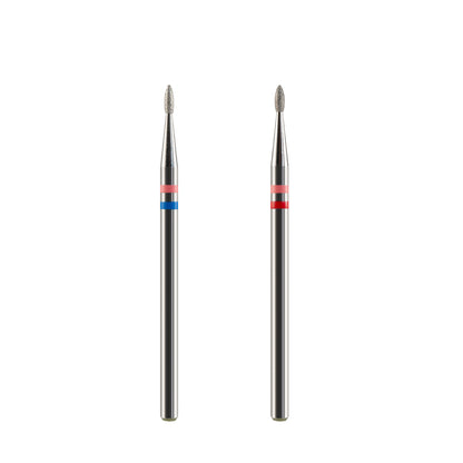 Bit a forma di fiamma in diamante naturale da 1,3 mm