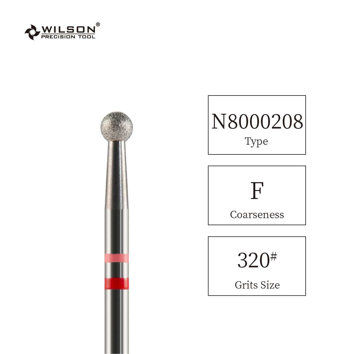 3,1 mm Kugelförmige Naturdiamant Bit