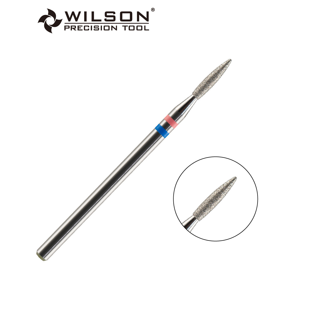 1,8 mm Flammenförmige Naturdiamant Bit