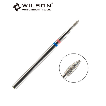 Bit a forma di fiamma in diamante naturale da 1,3 mm